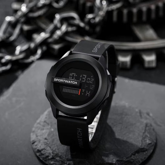 Multi Functional Electronic Watch Men's Large Dial Luminous Electronic Watch